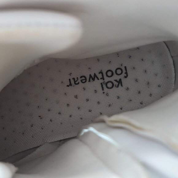 Koi Footwear Mens KOI AC1 White Boots With Black Soles & Laces main image 7
